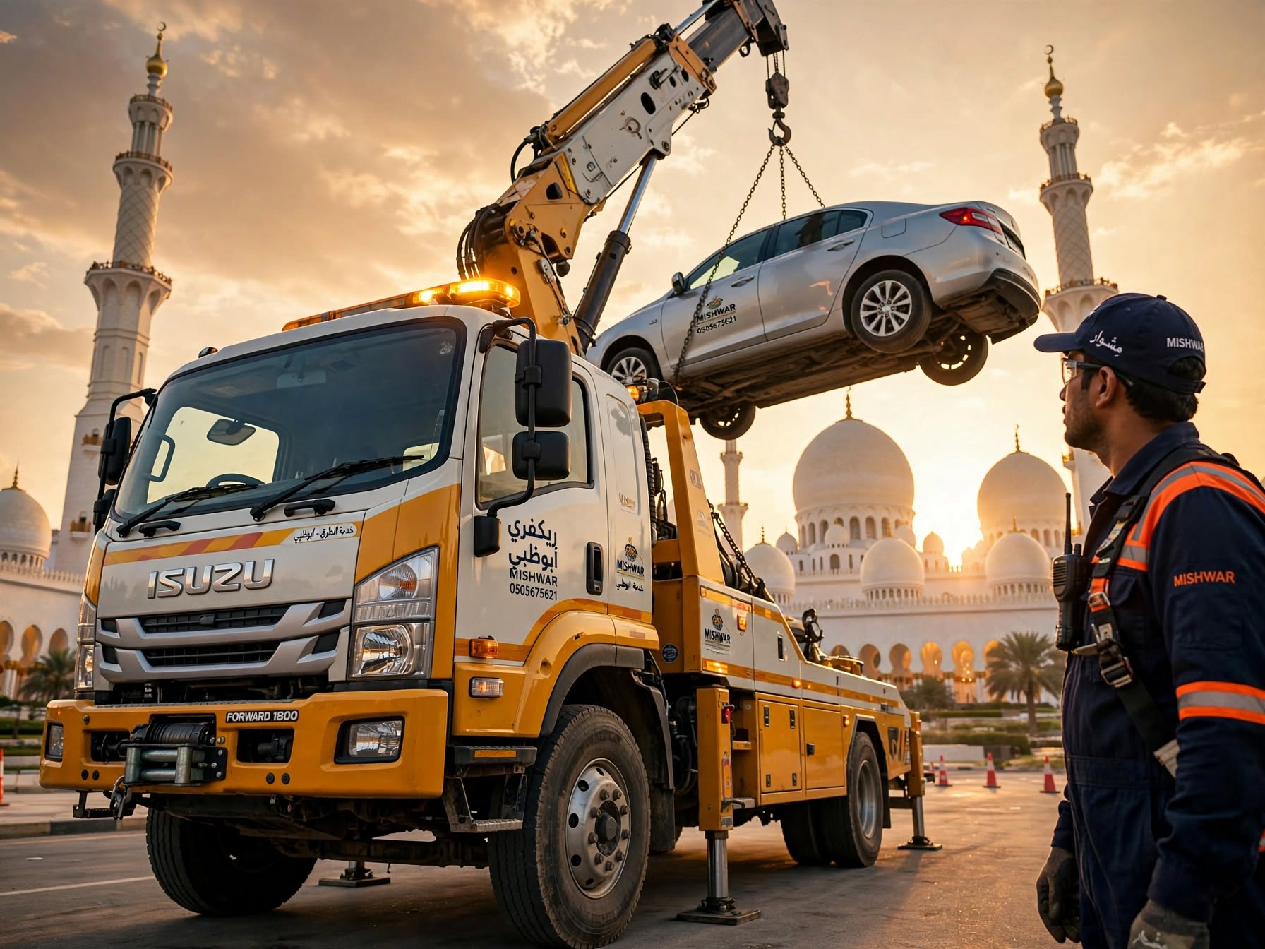 ريكفري أبوظبي — خدمة إنقاذ السيارات 24 ساعة