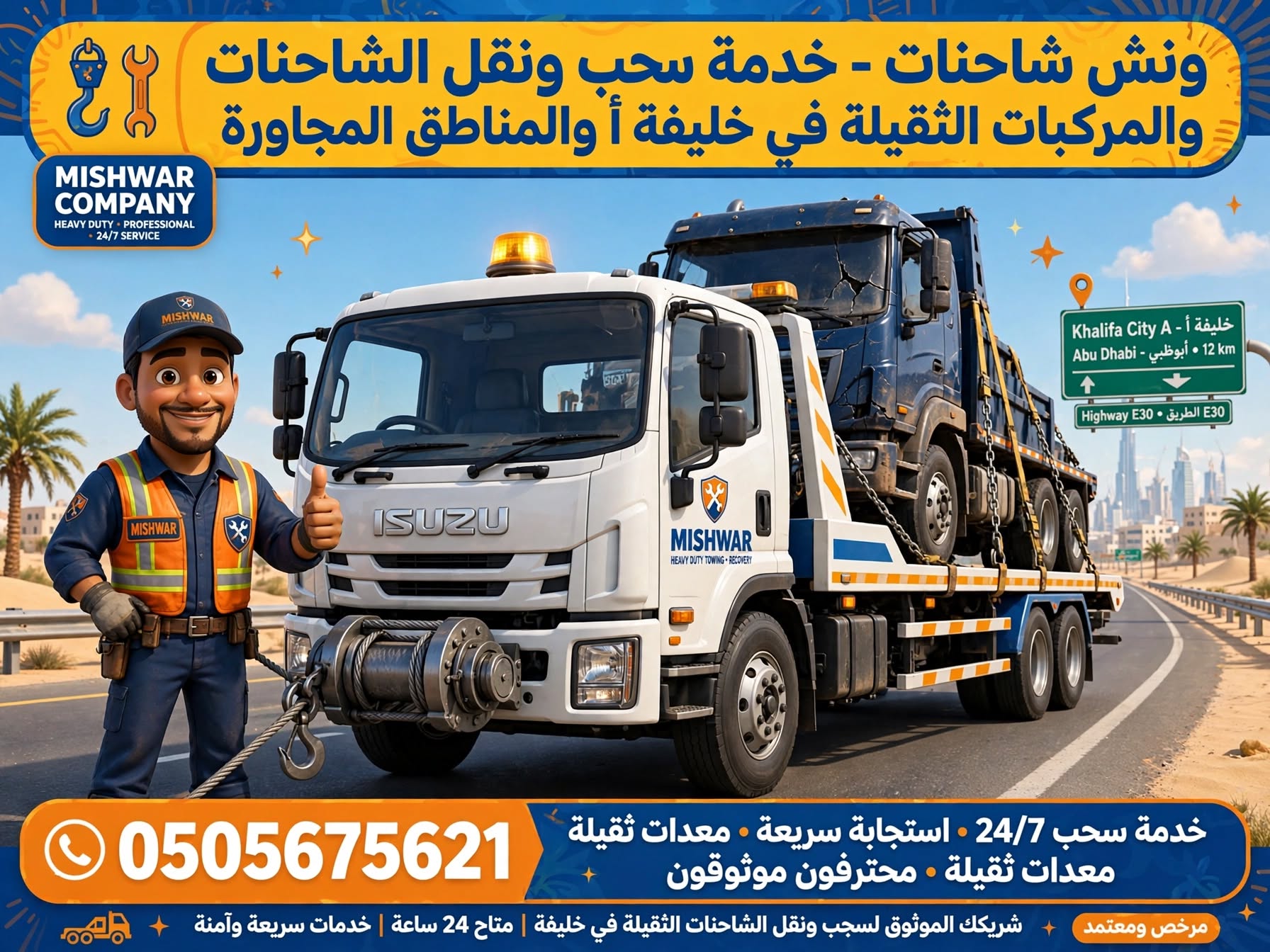 ونش سيارات في خليفة أ